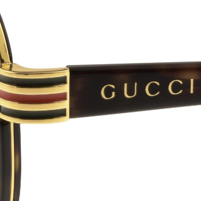 Shop Gucci Gg0447s 004 Sunglasses Brown