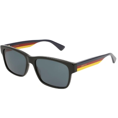 Shop Gucci Gg0340s 009 Sunglasses Black