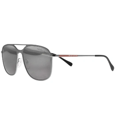 Shop Prada Linea Rossa Sunglasses Grey