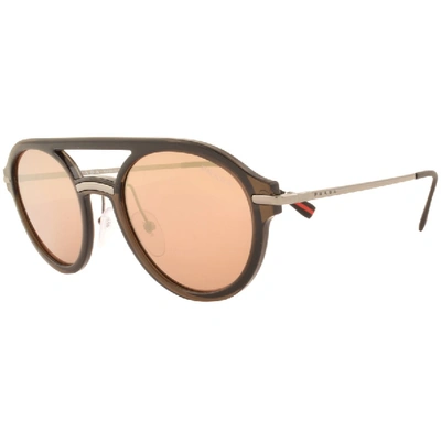 Shop Prada Linea Rossa 05ts Sunglasses Brown