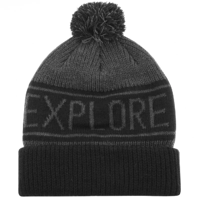 Shop The North Face Retro Pom Beanie Hat Black