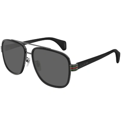 Shop Gucci Gg044s 001 Sunglasses Black