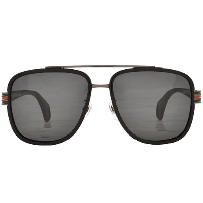 Shop Gucci Gg044s 001 Sunglasses Black