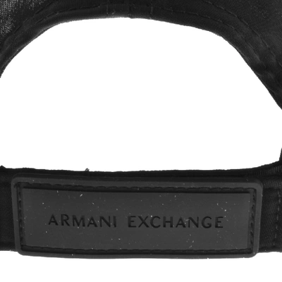 Shop Armani Exchange Logo Cap Black