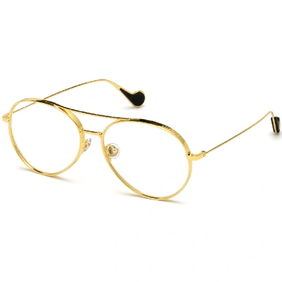 Shop Moncler Ml0121 030 Sunglasses Gold