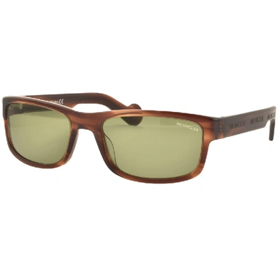 Shop Moncler Ml0114 Sunglasses Brown