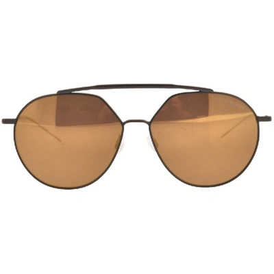 Shop Armani Collezioni Emporio Armani Ea2070 Sunglasses Brown