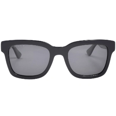 Shop Gucci Gg0001s Sunglasses Black