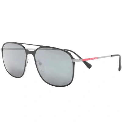 Shop Prada Linea Rossa Sunglasses Black