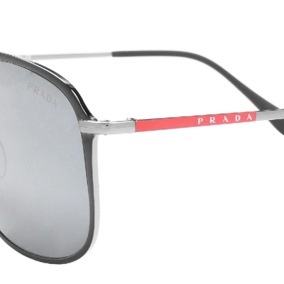 Shop Prada Linea Rossa Sunglasses Black