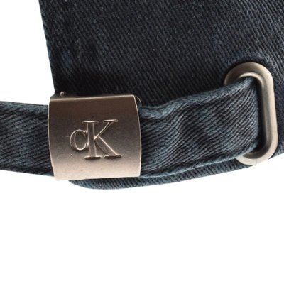 Shop Calvin Klein Jeans Monogram Logo Cap Blue
