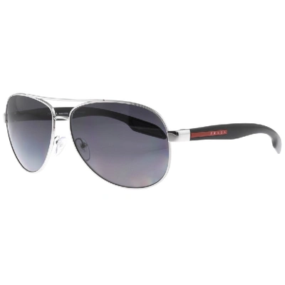 hanger Apt Orkaan Prada Linea Rossa Aviator Sunglasses Silver In Polarized Grey Gradient |  ModeSens