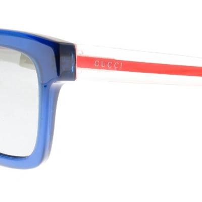 Shop Gucci Gg0001s Sunglasses Blue