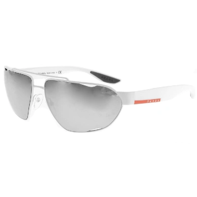 Shop Prada Linea Rossa Sunglasses White