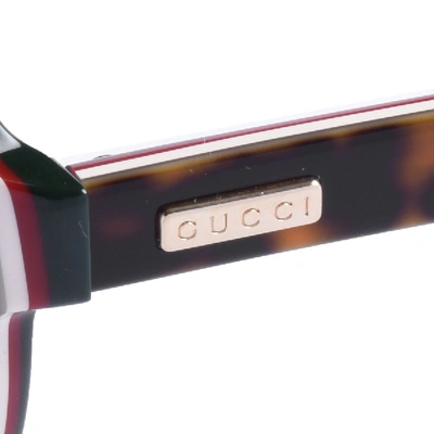 Shop Gucci Gg0270s Acetate Sunglasses Brown