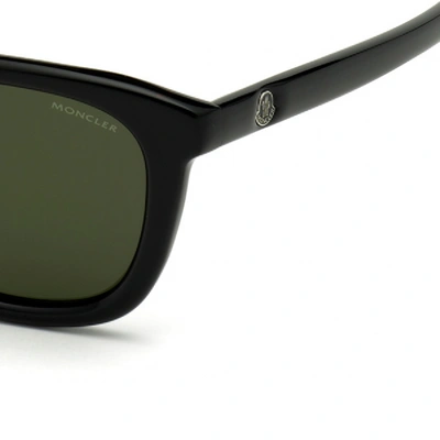 Shop Moncler Ml0118 01r Sunglasses Black