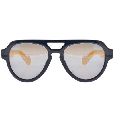 Shop Moncler Ml0094 92x Sunglasses Blue