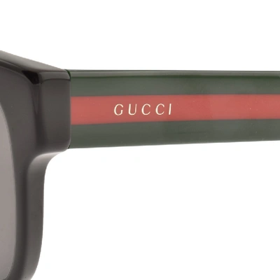 Shop Gucci Gg0340s 007 Sunglasses Black