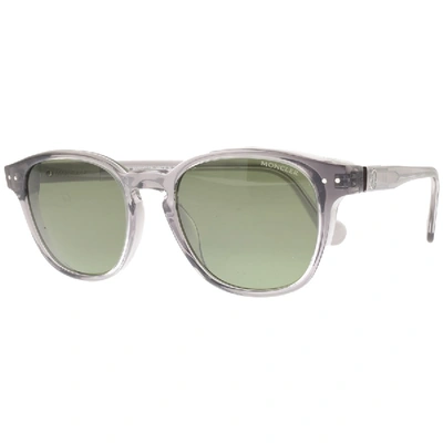 Shop Moncler Ml0010 Sunglasses Grey