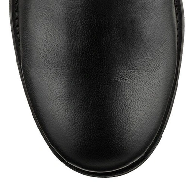Shop Jimmy Choo Biker - Lined Black Leather Biker Boots With Shearling Lining