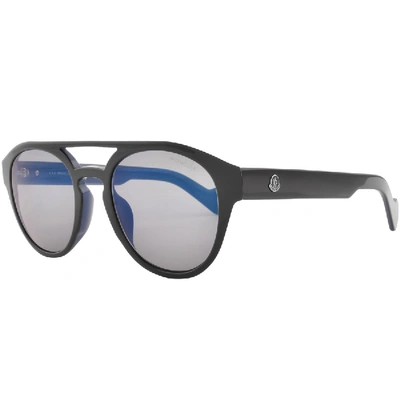 Shop Moncler Ml0075 Sunglasses Black