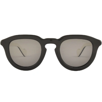 Shop Moncler Ml0079 Sunglasses Black