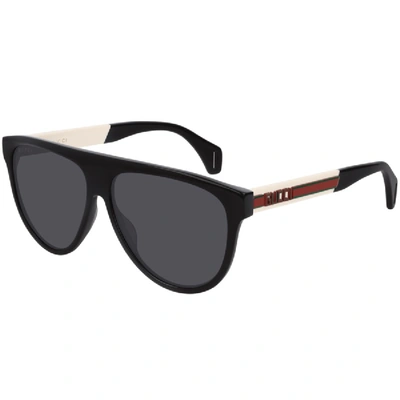 Shop Gucci Gg0462s Aviator Sunglasses Black