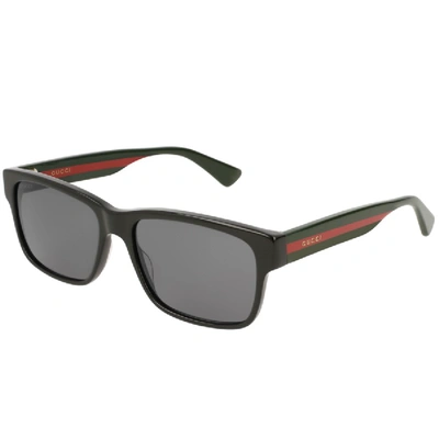 Shop Gucci Gg0340s 006 Sunglasses Black