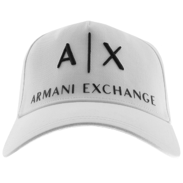 armani exchange cap white