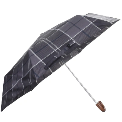 Shop Barbour Tartan Umbrella Black