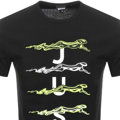 Shop Just Cavalli Logo T Shirt Black