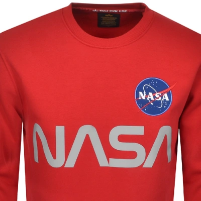 Alpha Industries Nasa Reflective | In ModeSens Sweatshirt Red