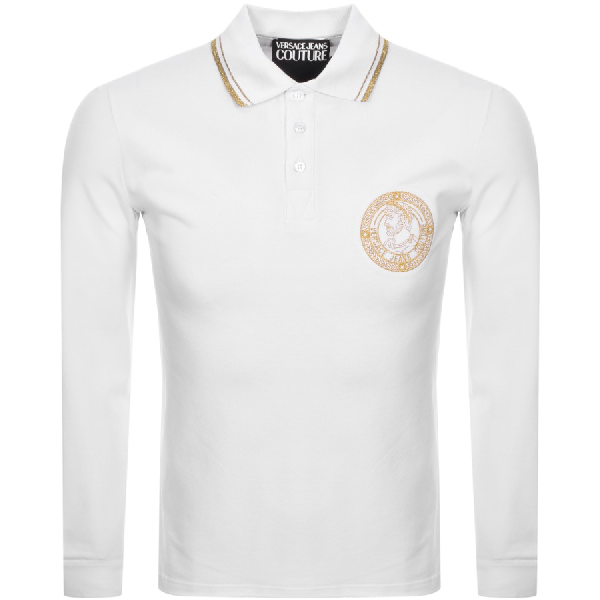 versace jeans long sleeve polo