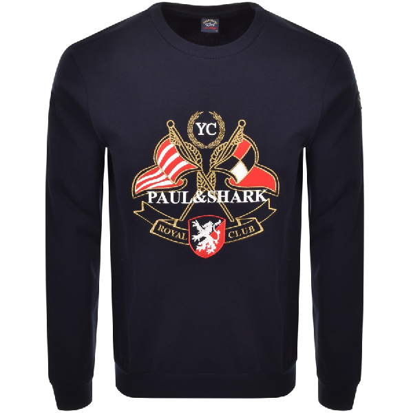 paul and shark logo sweatshirt