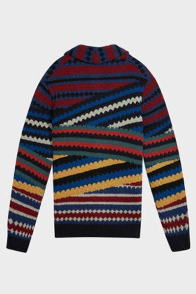 Shop Missoni Striped Knit Wool Cardigan