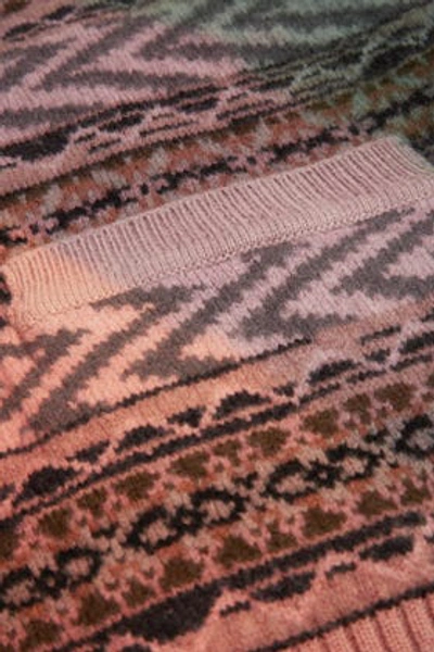 Shop Missoni Geometric Patterned Wool Cardigan