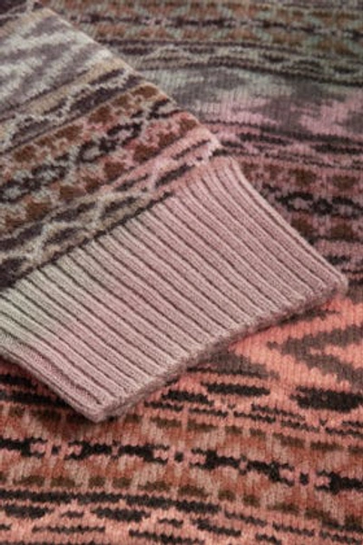 Shop Missoni Geometric Patterned Wool Cardigan