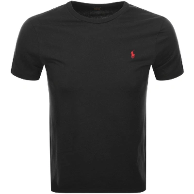 Shop Ralph Lauren Crew Neck Custom Fit T Shirt Black