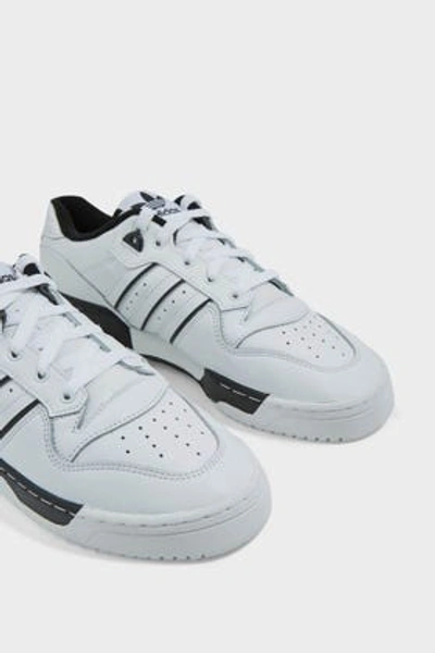 Shop Adidas Originals Rivalry Low Leather Trainers In White