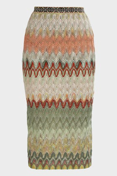 Shop Missoni Knit Pencil Midi Skirt