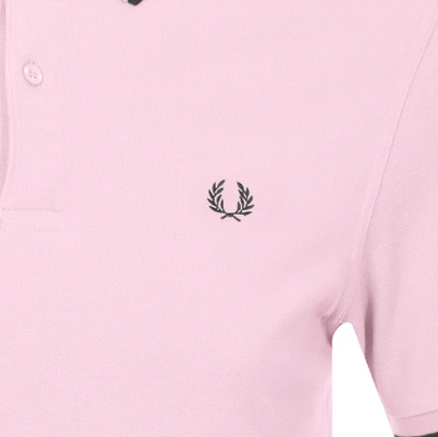 Shop Fred Perry Twin Tipped Polo T Shirt Pink