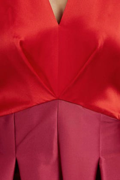 Shop Sachin & Babi Juliette Colour-block Gown In Red