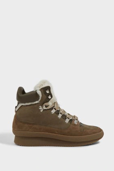 Shop Isabel Marant Brendta High-top Suede Trainers In Taupe
