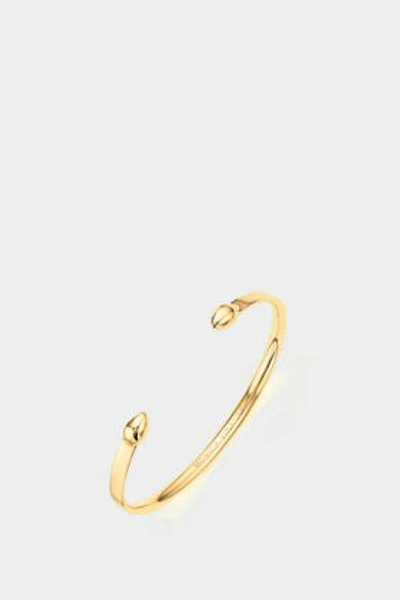 Monica Vinader 18k Yellow Gold Vermeil Fiji Bud Cuff Bracelet In Metallic