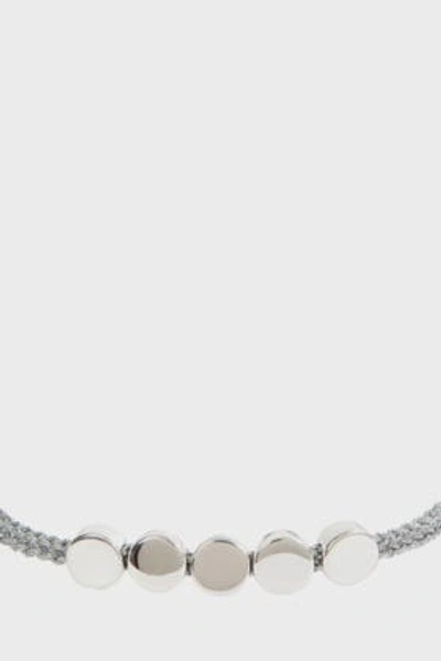 Shop Monica Vinader Linear Bead Friendship Bracelet In Metallic