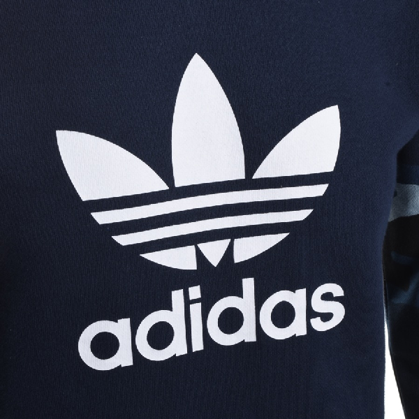 Adidas Originals Camo Trefoil Logo Hoodie Navy | ModeSens