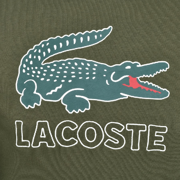 Lacoste Pullover Logo Hoodie Green | ModeSens