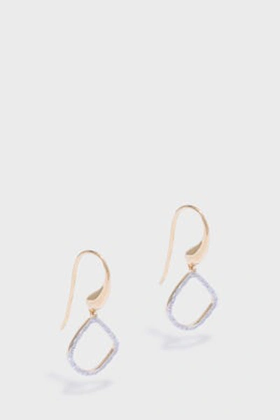 Shop Monica Vinader Gp Riva Kite Earrings Diam In Y Gold