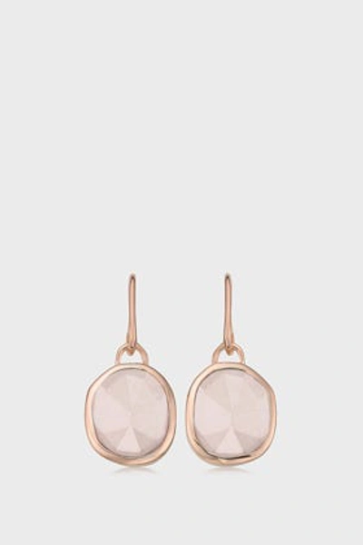 Shop Monica Vinader Siren 18k Rose Gold Wire Earrings In R Gold