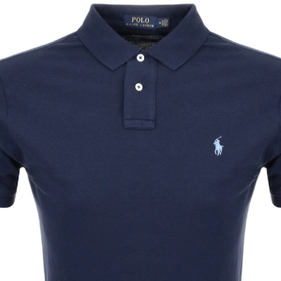 Shop Ralph Lauren Slim Fit Polo T Shirt Navy